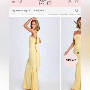 YELLOW OH POLLY GOWN - IMOGENE